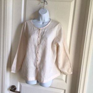 Heather Case linen top size XL